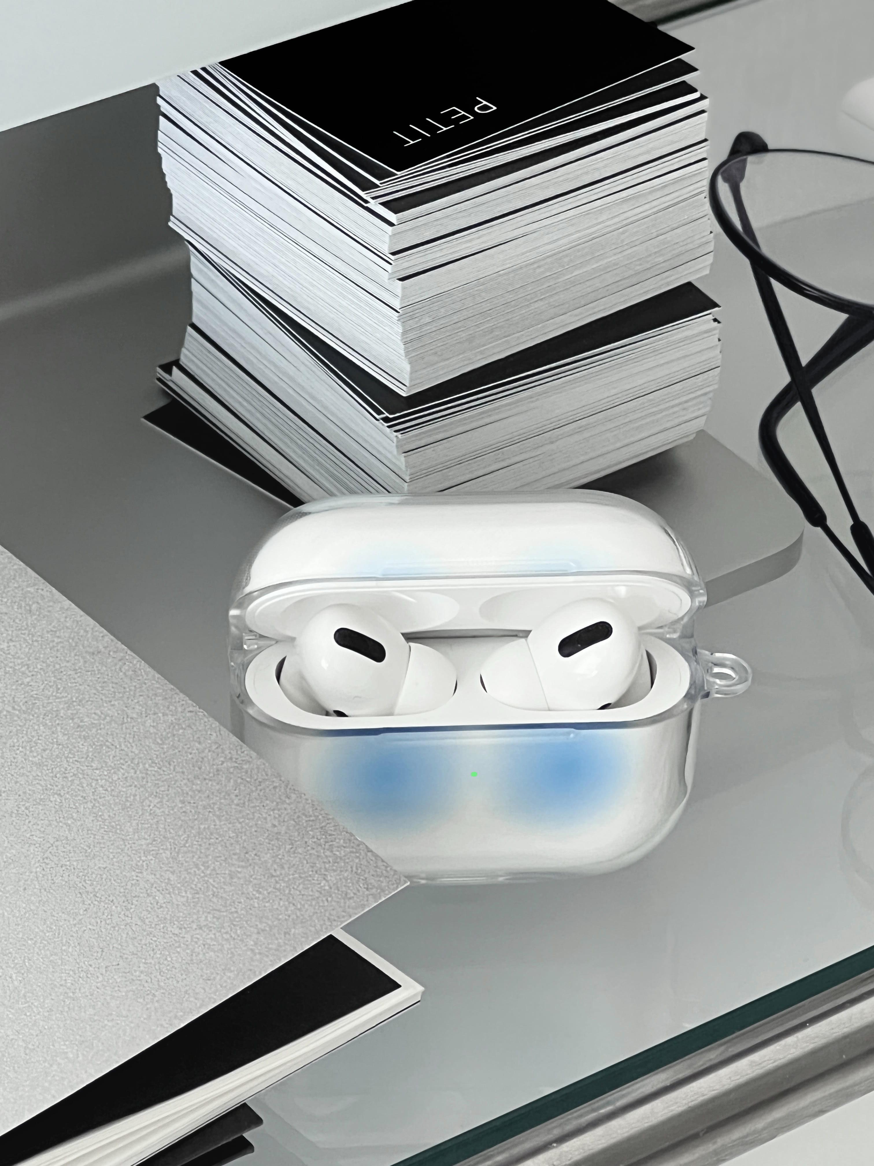 Steel Blue Airpods Case
